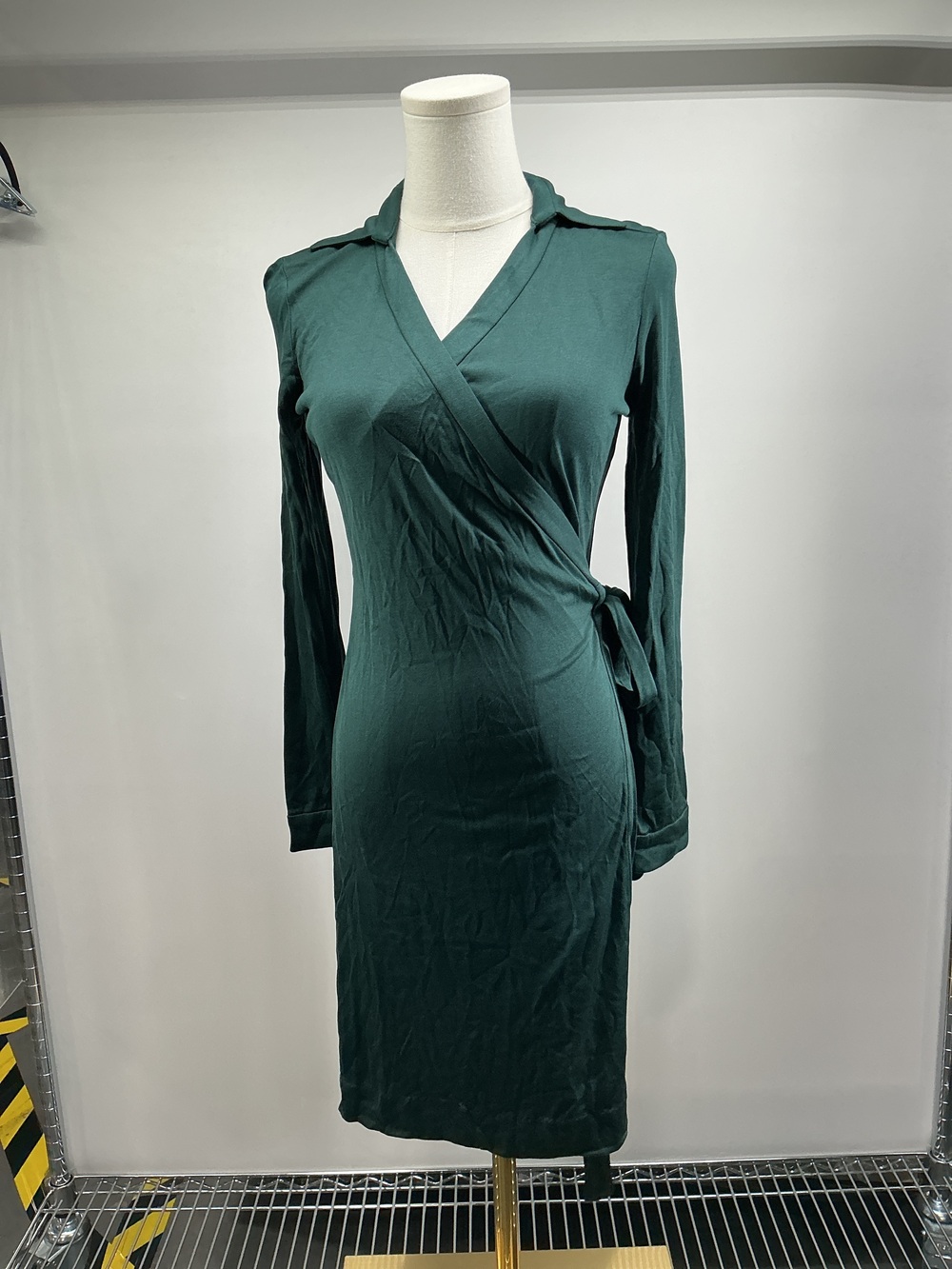 100% Silk Jersey Mini Wrap Dress